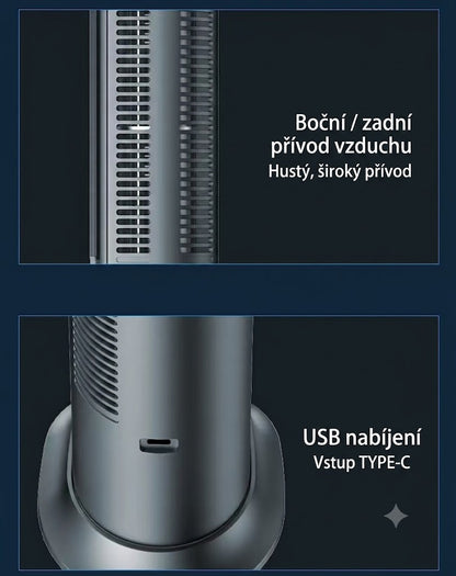 ❄️ Přenosný chladicí ventilátor,Přenosný ventilátor klimatizace s chladicím ventilátorem s velkou rychlostí baterie pro kancelář, kempování a venkovní použití