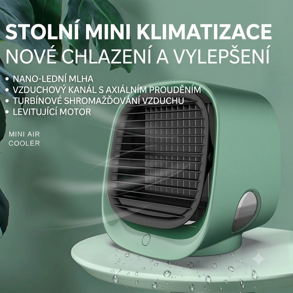 Mini přenosná klimatizace | Bez vrtání | Nízká spotřeba | Tichý provoz
