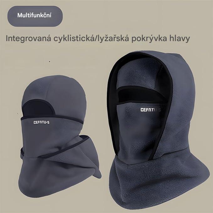 Multifunkční 3v1 čepice – šála, rouška a čepice v jednom, snadné nasazení během pár sekund, ideální pro zimu a ochranu před chladem❄️