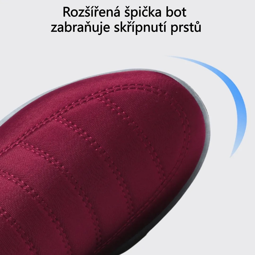Zimní protiskluzové a zateplené boty pro muže i ženy se slabší rovnováhou – ulevují od tlaku na kolena